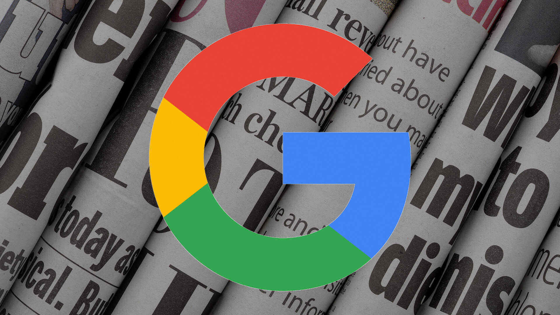 Logo de google sobre periódicos
