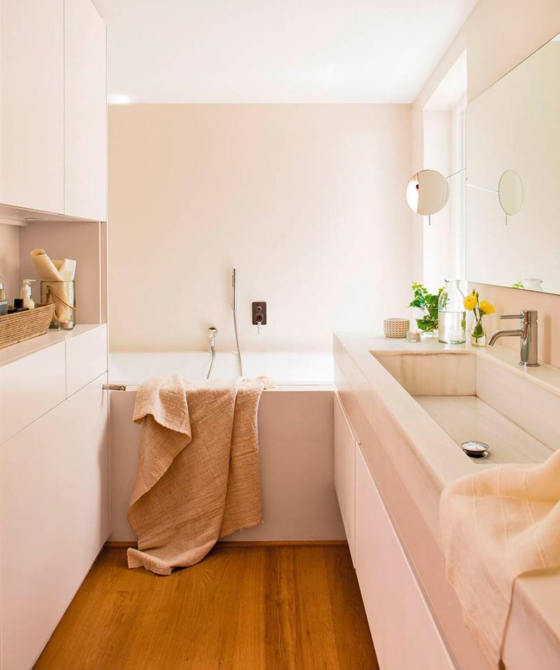 unificar color y estilo en tu baño